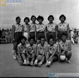 奪得女子排球冠軍之台北市隊全體隊員。