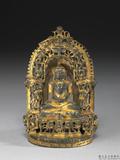 西印度 古加拉特 十~十二世紀 銅鎏金耆那教主巴濕伐那陀神龕