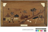藏品名稱:多哥農村木板貼畫