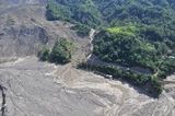 莫拉克災後小林村空拍圖。