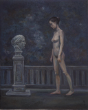 裸女與雕像