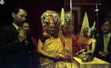 事件標題:喜饒根登仁波切參觀中國時報舉辦「慈悲、智慧－藏傳佛教藝術大展」（B-012-5425）