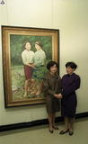 事件標題:台灣前輩藝術家李梅樹擅長寫實繪畫，常以家人為模特兒。台北市立美術館舉辦李梅樹十週年紀念展「婦女之美」（B-015-6083）