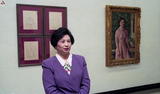 事件標題:台灣前輩藝術家李梅樹擅長寫實繪畫，常以家人為模特兒。台北市立美術館舉辦李梅樹十週年紀念展「婦女之美」。（B-015-6085）