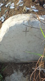 Tombstone of unnamed person at Taiwan, Pingdongxian, Donggangxiang, Xiaoliuqiu, seaside north. The tombstone-ID is 20823. ; 台灣，屏東縣，東港鄉，小琉球，北部海灘，無名氏之墓碑