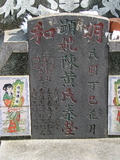Tombstone of  (CHEN2) family at Taiwan, Tainanxian, Shanshangxiang, Shanshangcun. The tombstone-ID is 1336; xWAxnAsWmAsWAmӸOC