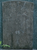 Tombstone of  (LI3) family at Taiwan, Tainanxian, Shanshangxiang, Shanshangcun. The tombstone-ID is 1345; xWAxnAsWmAsWAmӸOC
