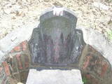 Tombstone of L (LIN2) family at Taiwan, Taibeixian, Wuguxiang, at Danshui river. The tombstone-ID is 13465; xWAx_AѶmAHeALmӸOC