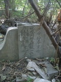 Tombstone of  (CAI4) family at Taiwan, Gaoxiongxian, Qiaotouxiang, Kezailiao, center of village. The tombstone-ID is 29452; xWAAYmAHJdAlAmӸOC