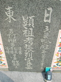 Tombstone of i (ZHANG1) family at Taiwan, Gaoxiongxian, Yonganxiang, Christian cemetery. The tombstone-ID is 4202; xWAAæwmAйӶAimӸOC