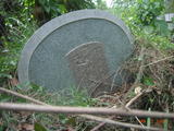 Tombstone of L (LIN2) family at Taiwan, Tainanxian, Guirenxiang, Mamiaocun, near school. The tombstone-ID is 14803; xWAxnAkmAqAǮծǡALmӸOC