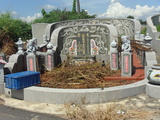 Tombstone of  (WANG2) family at Taiwan, Gaoxiongxian, Yanchaoxiang, graveyard behind Diyikejida, south of Gao 36. The tombstone-ID is 21727; xWAAP_mAĤ@ޤjǫA36unAmӸOC