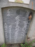 Tombstone of P (ZHOU1) family at Taiwan, Gaoxiongxian, Yanchaoxiang, Jiaosu. The tombstone-ID is 15745; xWAAP_mAJAPmӸOC