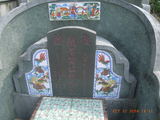 Tombstone of  (HUANG2) family at Taiwan, Gaoxiongxian, Dashexiang, Dashelu. The tombstone-ID is 18107; xWAAjmAjAmӸOC