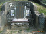 Tombstone of  (ZHONG1) family at Taiwan, Gaoxiongxian, Dashexiang, Dashelu. The tombstone-ID is 18127; xWAAjmAjAmӸOC