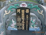 Tombstone of L (LIN2) family at Taiwan, Gaoxiongxian, Dashexiang, Dashelu. The tombstone-ID is 18146; xWAAjmAjALmӸOC