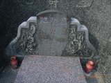 Tombstone of  (HE2) family at Taiwan, Gaoxiongxian, Dashexiang, Guanyinshan. The tombstone-ID is 18158; xWAAjmA[sAmӸOC