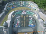 Tombstone of  (JIANG1) family at Taiwan, Gaoxiongxian, Dashexiang, Guanyinshan. The tombstone-ID is 18170; xWAAjmA[sAmӸOC