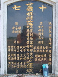 Tombstone of  (HUANG2) family at Taiwan, Pingdongxian, Gaoshuxiang, center of city, west of Highway 27. The tombstone-ID is 3460; xWA̪FAmAߡAx27AmӸOC