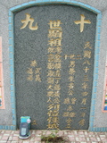 Tombstone of  (HUANG2) family at Taiwan, Pingdongxian, Gaoshuxiang, center of city, west of Highway 27. The tombstone-ID is 3488; xWA̪FAmAߡAx27AmӸOC