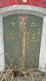Tombstone of  (ZHU1) family at Taiwan, Gaoxiongxian, Liuguixiang, 9th, Xinwei Gongmu. The tombstone-ID is 20983; xWAAtmA9As¤ӡAmӸOC