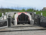 Tombstone of  (YANG2) family at Taiwan, Penghuxian, Magongshi, near military hospital. The tombstone-ID is 21331; xWA򿤡AAax|AmӸOC