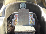 Tombstone of  (HUANG2) family at Taiwan, Gaoxiongxian, Dashexiang, near Morrison Academy. The tombstone-ID is 21868; xWAAjmAa§ǮաAmӸOC