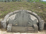 Tombstone of  (HUANG2) family at Taiwan, Penghuxian, Xiyuxiang, old graveyard near Xiyucun. The tombstone-ID is 22923; xWA򿤡AmA񪺥jӡAmӸOC