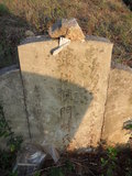 Tombstone of  (CHEN2) family at Taiwan, Jinmenxian, Jinningxiang, Jincheng graveyard behind Jinjiu Gongsi. The tombstone-ID is 23845; xWAAmAӶAbsqAmӸOC