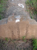 Tombstone of  (CHEN2) family at Taiwan, Jinmenxian, Jinningxiang, Jincheng graveyard behind Jinjiu Gongsi. The tombstone-ID is 23925; xWAAmAӶAbsqAmӸOC