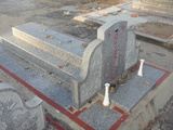 Tombstone of  (XIE4) family at Taiwan, Jinmenxian, Jinhuzhen, Jinhu Public Cemetery. The tombstone-ID is 24802; xWAAA򤽹ӡA©mӸOC