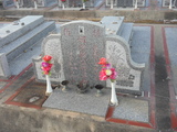 Tombstone of  (CHEN2) family at Taiwan, Jinmenxian, Jinhuzhen, Jinhu Public Cemetery. The tombstone-ID is 24811; xWAAA򤽹ӡAmӸOC