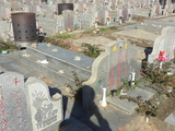 Tombstone of i (ZHANG1) family at Taiwan, Jinmenxian, Jinshazhen, Jinsha Public Cemetery. The tombstone-ID is 24624; xWAAFAFӡAimӸOC