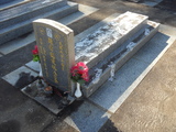 Tombstone of L (LIN2) family at Taiwan, Jinmenxian, Lieyuxiang, Lieyu Public Graveyard. The tombstone-ID is 25029; xWAAPmAPӡALmӸOC