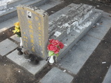Tombstone of L (LIN2) family at Taiwan, Jinmenxian, Lieyuxiang, Lieyu Public Graveyard. The tombstone-ID is 25099; xWAAPmAPӡALmӸOC
