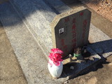 Tombstone of d (WU2) family at Taiwan, Jinmenxian, Lieyuxiang, Lieyu Public Graveyard. The tombstone-ID is 25113; xWAAPmAPӡAdmӸOC