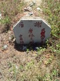Tombstone of L (LIN2) family at Taiwan, Jinmenxian, Jinningxiang, Jinshan Gongmu. The tombstone-ID is 24433; xWAAmAsӡALmӸOC