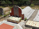 Tombstone of  (HUANG2) family at Taiwan, Jinmenxian, Jinningxiang, Jinshan Gongmu. The tombstone-ID is 24578; xWAAmAsӡAmӸOC