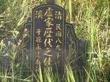 Tombstone of c (LU2) family at Taiwan, Taibeixian, Shimen, Bei15. The tombstone-ID is 26094; xWAx_A۪A_15uAcmӸOC