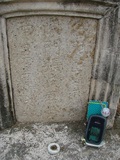 Tombstone of  (CHEN2) family at Taiwan, Tainanshi, Nanqu, Tongpanqian Cemetery. The tombstone-ID is 4555; xWAxnALLAmӸOC