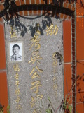 Tombstone of d (WU2) family at Taiwan, Taizhongxian, Houlixiang, Houlicun, Zhenliaoli. The tombstone-ID is 28648; xWAxAZmAZA`dAdmӸOC