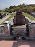 Tombstone of  (LIAO4) family at Taiwan, Nantouxian, Zhushanzhen, Zhushan 1st public graveyard. The tombstone-ID is 31318; xWAn뿤AˤsAˤsĤ@ӡAmӸOC