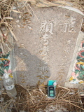 Tombstone of G (ZHENG4) family at Taiwan, Jiayixian, Minxiong, near Highway 1Taiwan. The tombstone-ID is 3805; xWAŸqAAx1uAGmӸOC