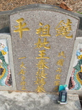 Tombstone of i (ZHANG1) family at Taiwan, Jiayixian, Minxiong, near Highway 1Taiwan. The tombstone-ID is 3874; xWAŸqAAx1uAimӸOC