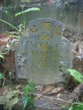 Tombstone of L (LIN2) family at Taiwan, Taibeishi, Daanqu, Daan 9th and Guting 10th public graveyard. The tombstone-ID is 28527; xWAx_AjwϡAjwϲĤEөMjFϲĤQӡALmӸOC