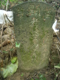 Tombstone of d (WU2) family at Taiwan, Taibeishi, Daanqu, Daan 9th and Guting 10th public graveyard. The tombstone-ID is 28529; xWAx_AjwϡAjwϲĤEөMjFϲĤQӡAdmӸOC