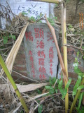 Tombstone of  (PAN1) family at Taiwan, Taibeishi, Daanqu, Daan 9th and Guting 10th public graveyard. The tombstone-ID is 28561; xWAx_AjwϡAjwϲĤEөMjFϲĤQӡAmӸOC