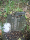 Tombstone of d (WU2) family at Taiwan, Taibeishi, Daanqu, Daan 9th and Guting 10th public graveyard. The tombstone-ID is 28601; xWAx_AjwϡAjwϲĤEөMjFϲĤQӡAdmӸOC