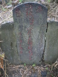 Tombstone of  (WANG2) family at Taiwan, Taibeishi, Daanqu, Daan 9th and Guting 10th public graveyard. The tombstone-ID is 28619; xWAx_AjwϡAjwϲĤEөMjFϲĤQӡAmӸOC