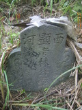 Tombstone of L (LIN2) family at Taiwan, Taibeishi, Daanqu, Daan 9th and Guting 10th public graveyard. The tombstone-ID is 28624; xWAx_AjwϡAjwϲĤEөMjFϲĤQӡALmӸOC